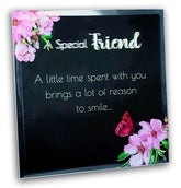 Special Friend Mirrored Sentiment Plaque